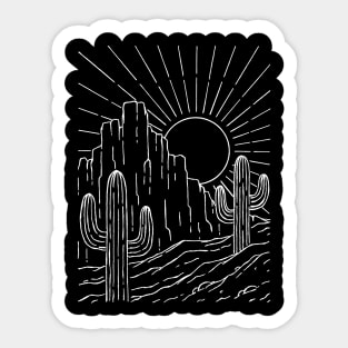 Desert Sun Sticker